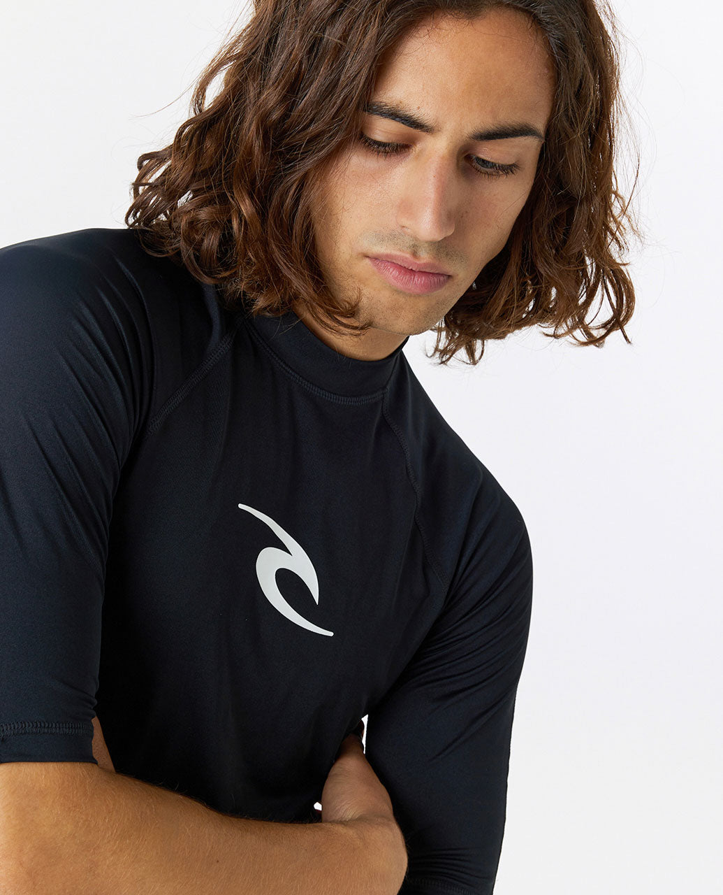 Waves UV Short Sleeve Rash Vest - Black - Surf Wetsuits for mens – Rip ...